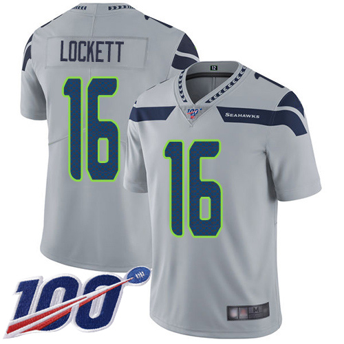 Seattle Seahawks Limited Grey Men Tyler Lockett Alternate Jersey NFL Football #16 100th Season Vapor Untouchable->seattle seahawks->NFL Jersey